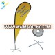 Outdoor advertising beach wind swooper feather flag with base + pole