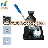 Wholesale CE ROHS Manual Single Ring 10MM Or 12MM All Metal PVC , PE And PU Plastic Eyelet Punching Machine