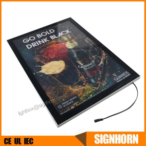 China Factory Acrylic Advertising Display Magnetic Slim Light Box